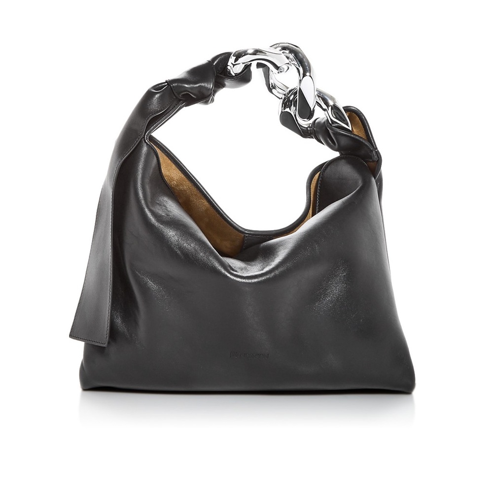 JW Anderson Authentic Small Chain Black and Silver Hobo Bag Barely Used